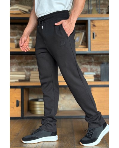 Спортивные штаны Loro Piana logo-embroidered - Black