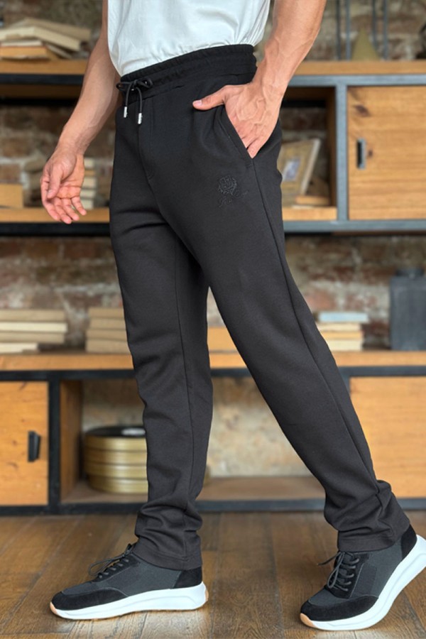 Спортивные штаны Loro Piana logo-embroidered - Black