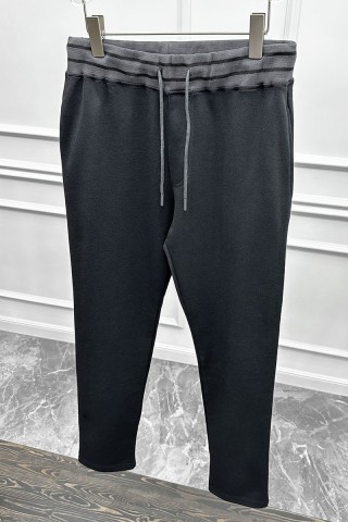 Спортивные штаны Loro Piana logo-embroidered - Black