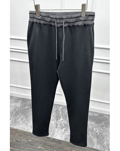 Спортивные штаны Loro Piana logo-embroidered - Black