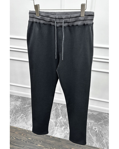 Спортивные штаны Loro Piana logo-embroidered - Black