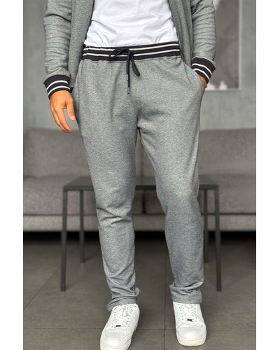 Спортивные штаны Loro Piana logo-embroidered - Blue / Grey