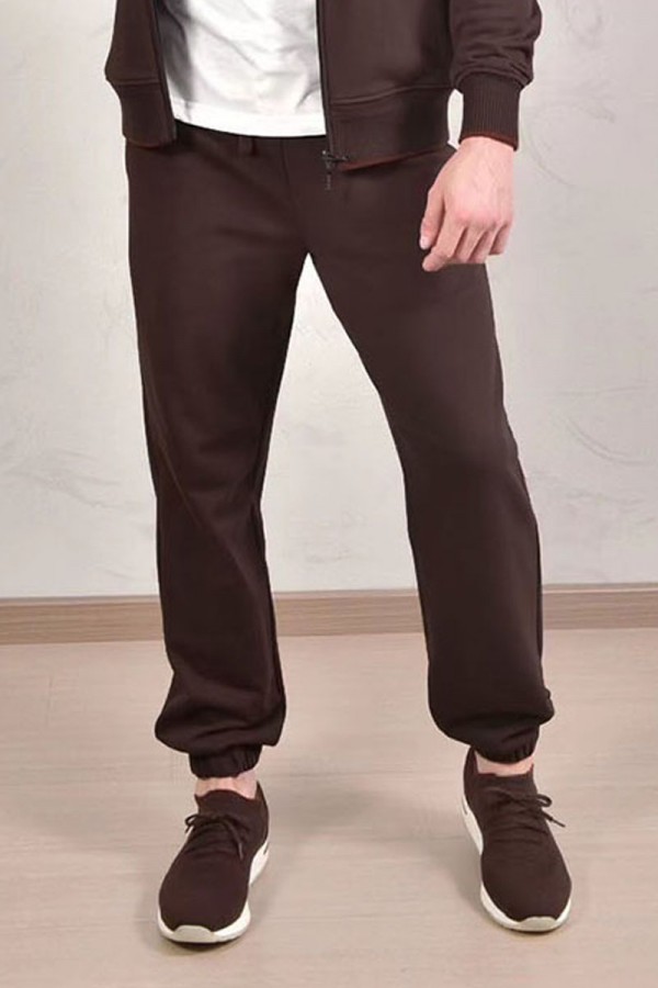 Спортивные штаны Loro Piana Premium signature logo - Brown