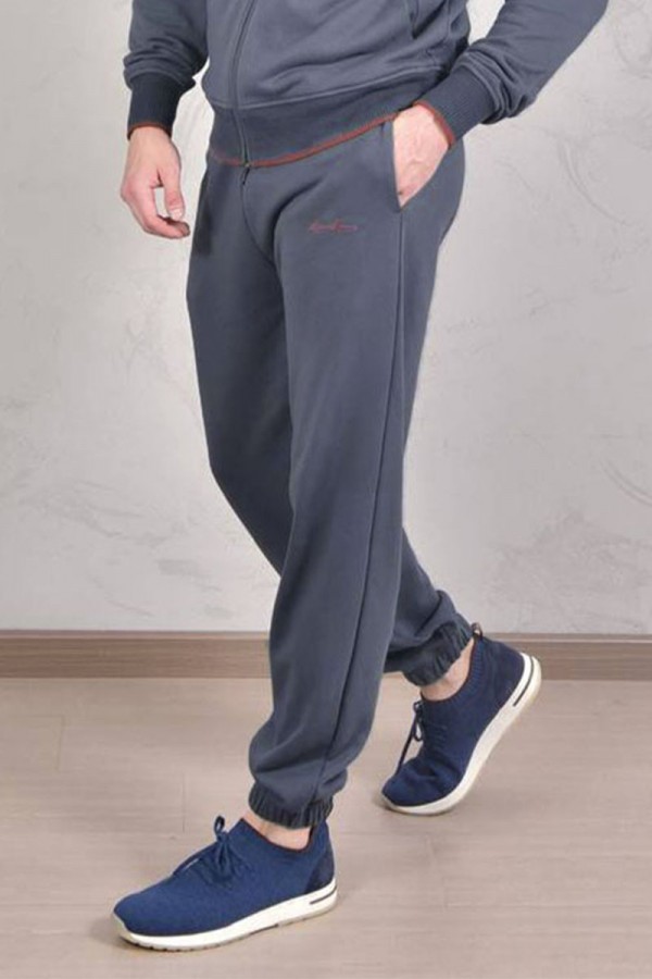 Спортивные штаны Loro Piana Premium signature logo - Denim Blue