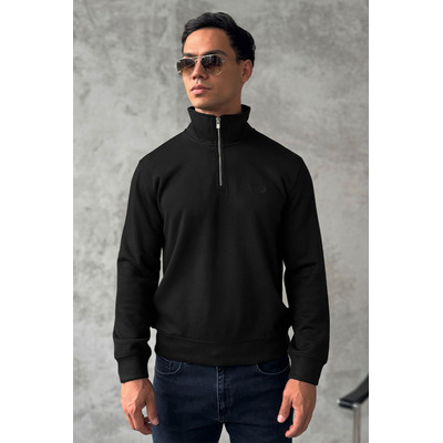 Утеплённая кофта Loro Piana zip-neck - Black