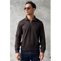 Утеплённая кофта Loro Piana zip-neck - Brown