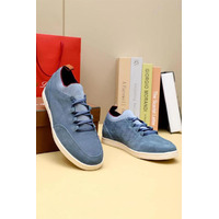 Замшевые кроссовки Loro Piana Soho Walk - Blue