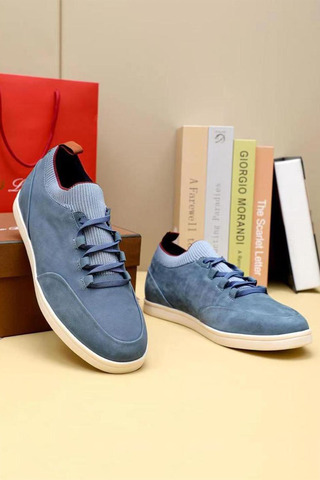 Замшевые кроссовки Loro Piana Soho Walk - Blue