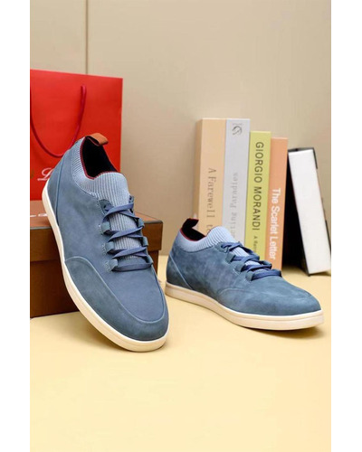 Замшевые кроссовки Loro Piana Soho Walk - Blue