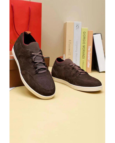 Замшевые кроссовки Loro Piana Soho Walk - Brown