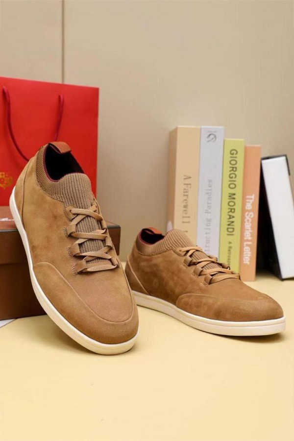 Замшевые кроссовки Loro Piana Soho Walk - Brown