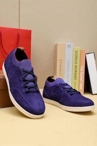 Замшевые кроссовки Loro Piana Soho Walk - Purple