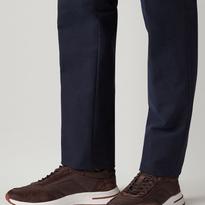 Замшевые кроссовки Loro Piana Week End Walk - Brown