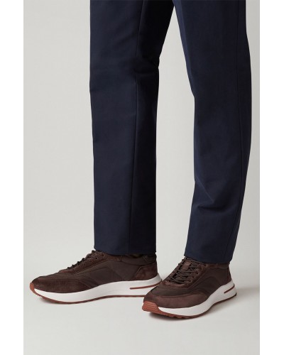 Замшевые кроссовки Loro Piana Week End Walk - Brown