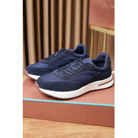 Замшевые кроссовки Loro Piana Week End Walk - Navy