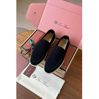 Замшевые лоферы Loro Piana Premium - Black