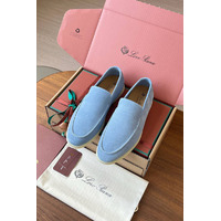 Замшевые лоферы Loro Piana Premium - Blue