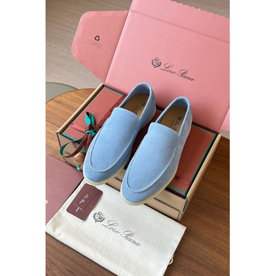 Замшевые лоферы Loro Piana Premium - Blue