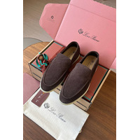 Замшевые лоферы Loro Piana Premium - Brown