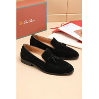 Замшевые лоферы Loro Piana tassel - Black