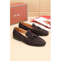 Замшевые лоферы Loro Piana tassel - Brown