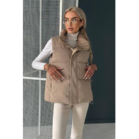 Женская бежевая жилетка Loro Piana premium