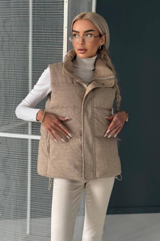 Женская бежевая жилетка Loro Piana premium