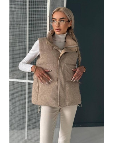 Женская бежевая жилетка Loro Piana premium