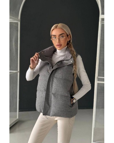 Женская серая жилетка Loro Piana premium