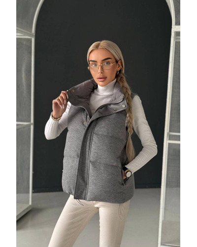 Женская серая жилетка Loro Piana premium