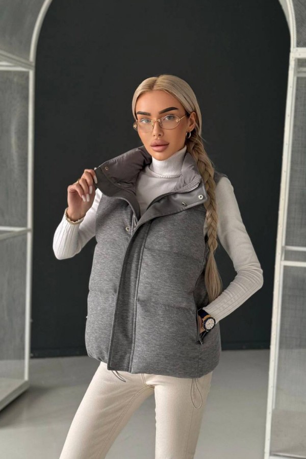 Женская серая жилетка Loro Piana premium