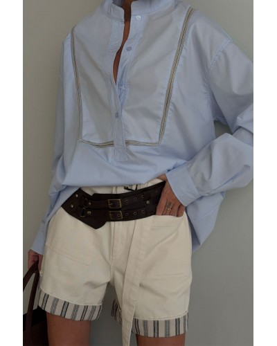 Женские бежевые шорты Loro Piana