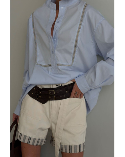 Женские бежевые шорты Loro Piana