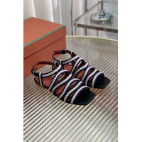 Женские кожаные сандалии Loro Piana Premium