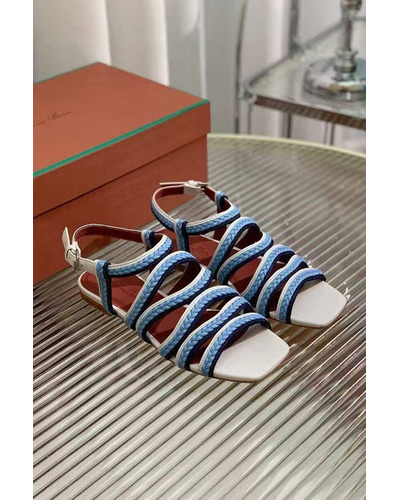 Женские кожаные сандалии Loro Piana Premium