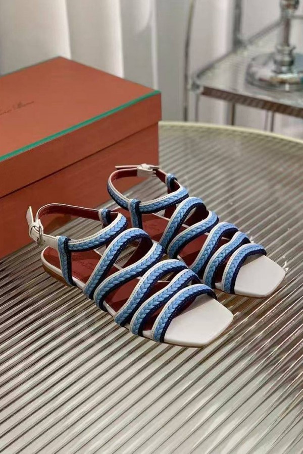 Женские кожаные сандалии Loro Piana Premium