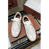 Женские замшевые кроссовки Loro Piana Premium - White