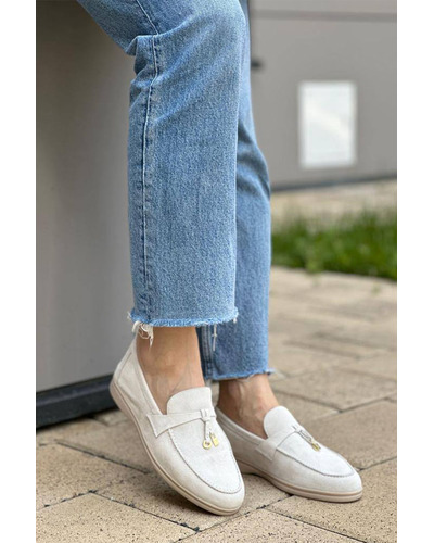 Женские замшевые лоферы Loro Piana Open Walk