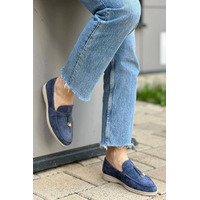 Женские замшевые лоферы Loro Piana Open Walk