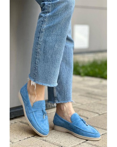 Женские замшевые лоферы Loro Piana Open Walk