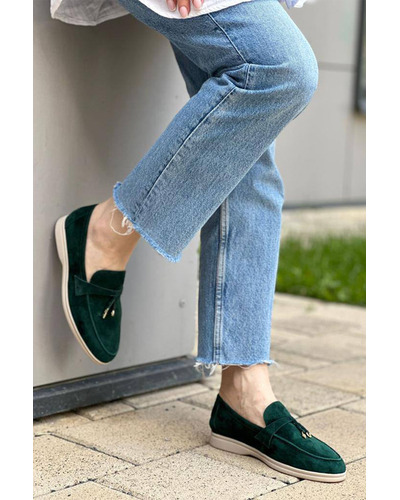 Женские замшевые лоферы Loro Piana Open Walk