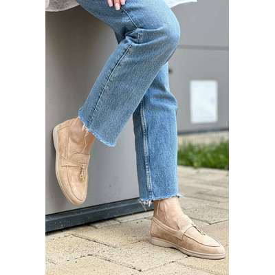 Женские замшевые лоферы Loro Piana Open Walk