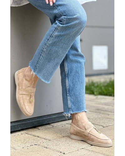 Женские замшевые лоферы Loro Piana Open Walk