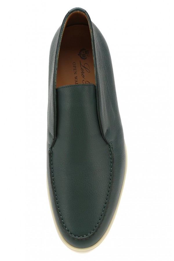 Кожаные ботинки Open Walk темно-зеленые