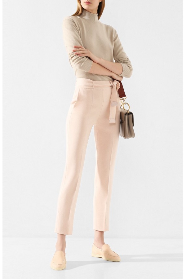 Кожаные лоферы Summer Walk персиковые