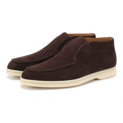 Замшевые ботинки Open Walk темно-коричневые