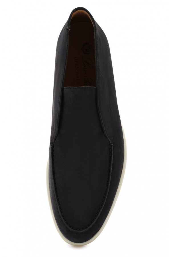 Замшевые ботинки Open Walk серо-черные