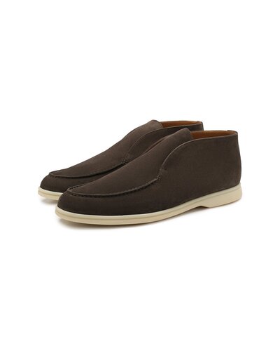 Замшевые ботинки Open Walk темно-коричневые