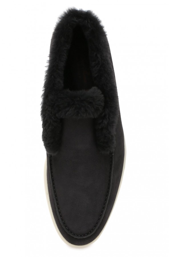 Замшевые ботинки Open Winter Walk черные