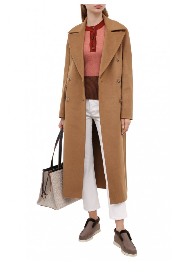 Замшевые ботинки Open Winter Walk кофейные